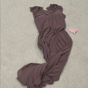 Birdy Grey Mauve Maxi Dress size large NWT